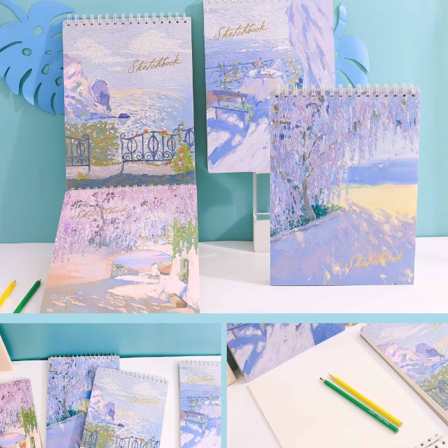 

SKETCH BOOK A4 DRAWING BOOK 5 LBR BUKU GAMBAR SKETSA RING 5263