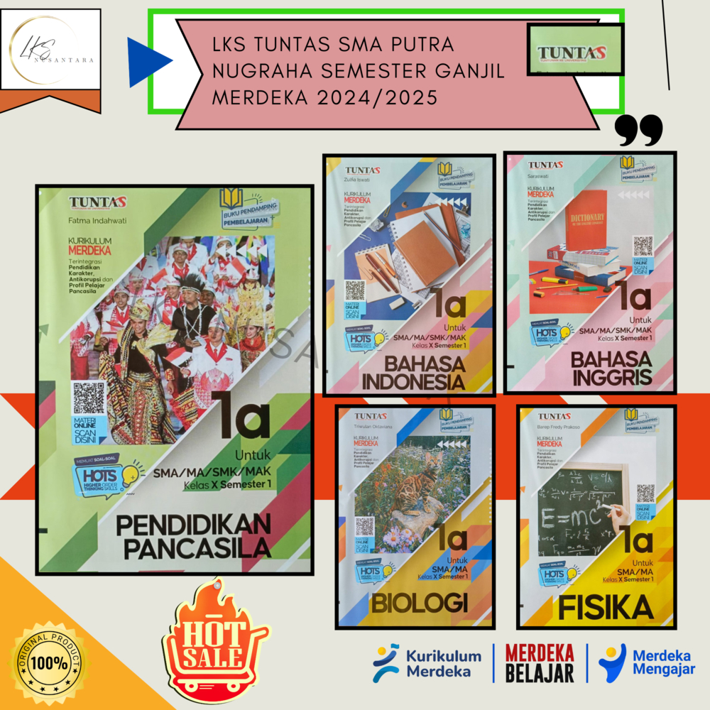Buku LKS TUNTAS GRAHA PUSTAKA SMA/MA Kelas 10 Merdeka Ganjil 2024/2025 Promo