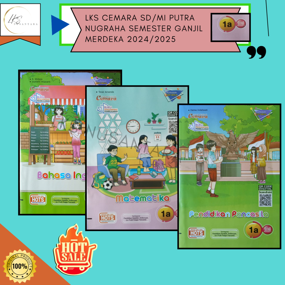 Buku LKS Putra Nugraha Cemara Mahir Zamrud SD/MI Kelas 1 Merdeka Ganjil 2024/2025 Promo