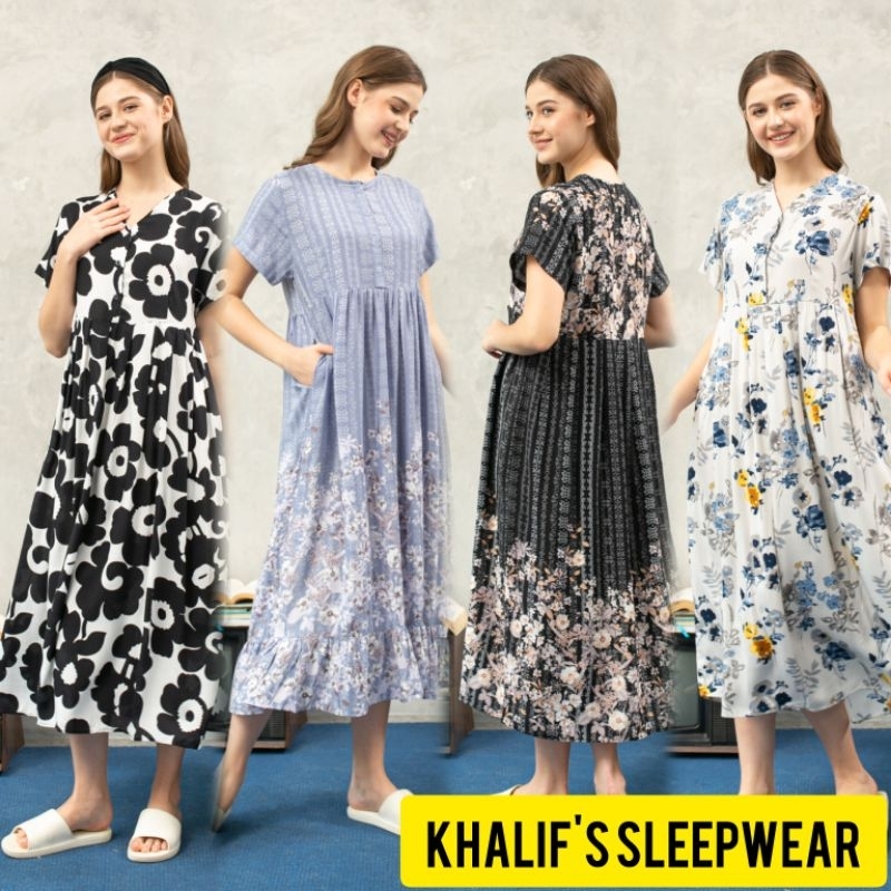 [MOTIF TERBARU] DASTER KHALIFS SLEEPWEAR EXCLUSIVE KHALIF'S ID HOMEWEAR HOMEDRESS PREMIUM BUSUI BAJU