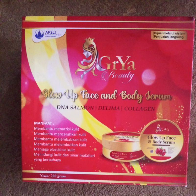 Glow Up Face & Body Serum GrYa Beauty/Body Serum GrYa Beauty 50gr (Repack)