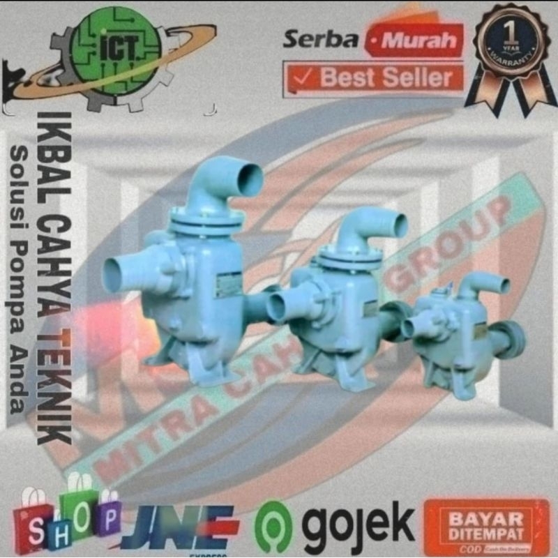 Pompa Ebara Self_Preming Pump 100 SQPB Cast Iron Untuk Pertanian/Irigasi