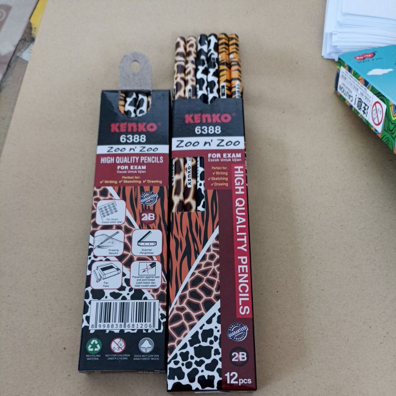 

Pensil 2b KENKO motif Zoo PERLUSIN isi 12 pcs