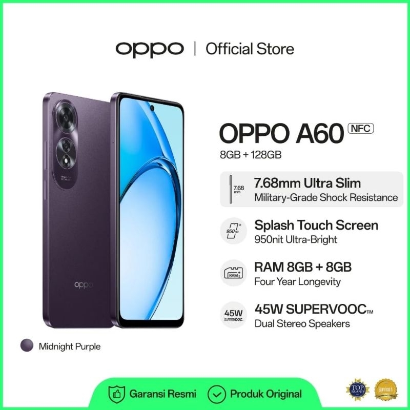 Oppo A60 Ram 8/128