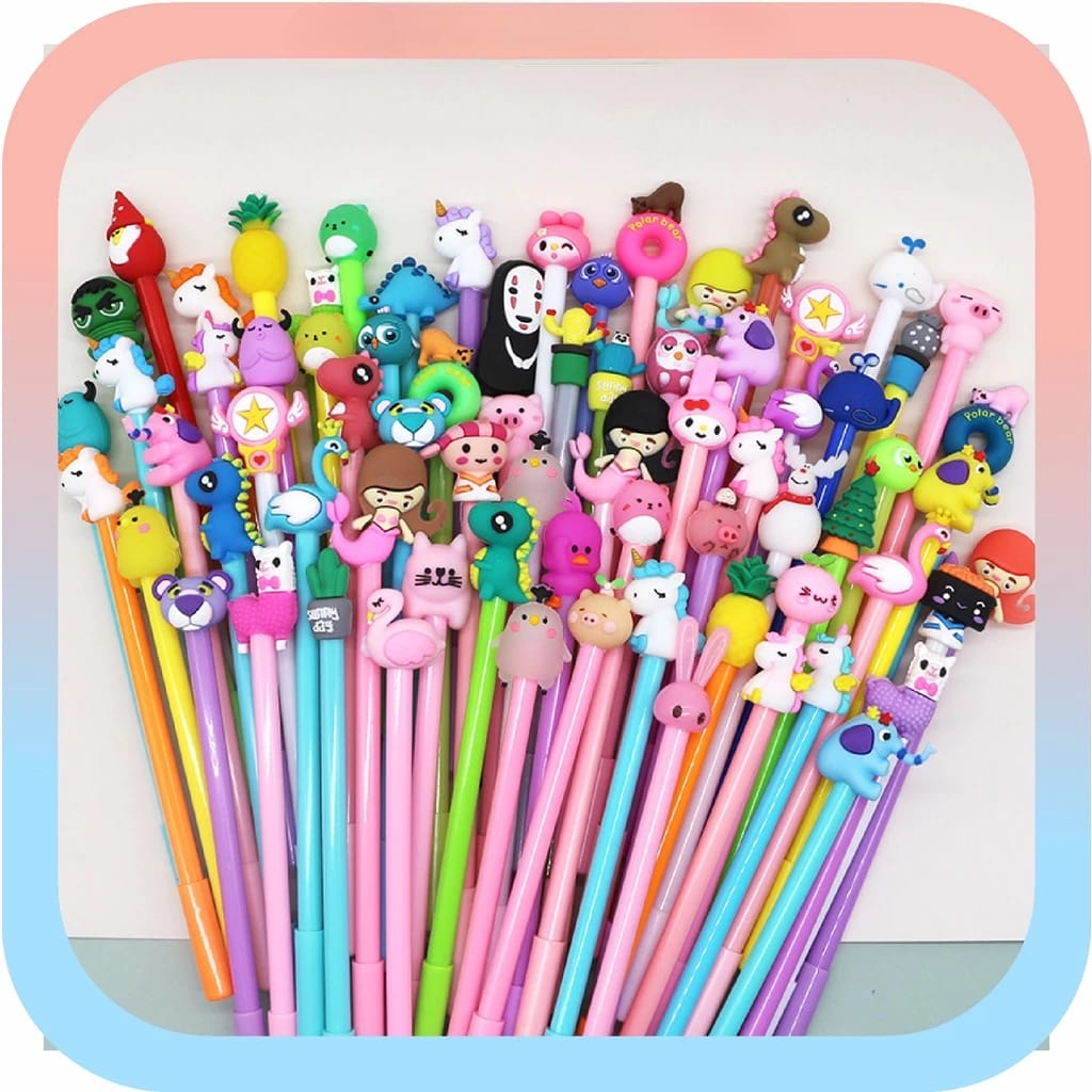 

PGS Bolpen Alat Tulis/ Ballpen Pulpen/ Pena gel karakter lucu anak anak / kolesi murah import warna warni
