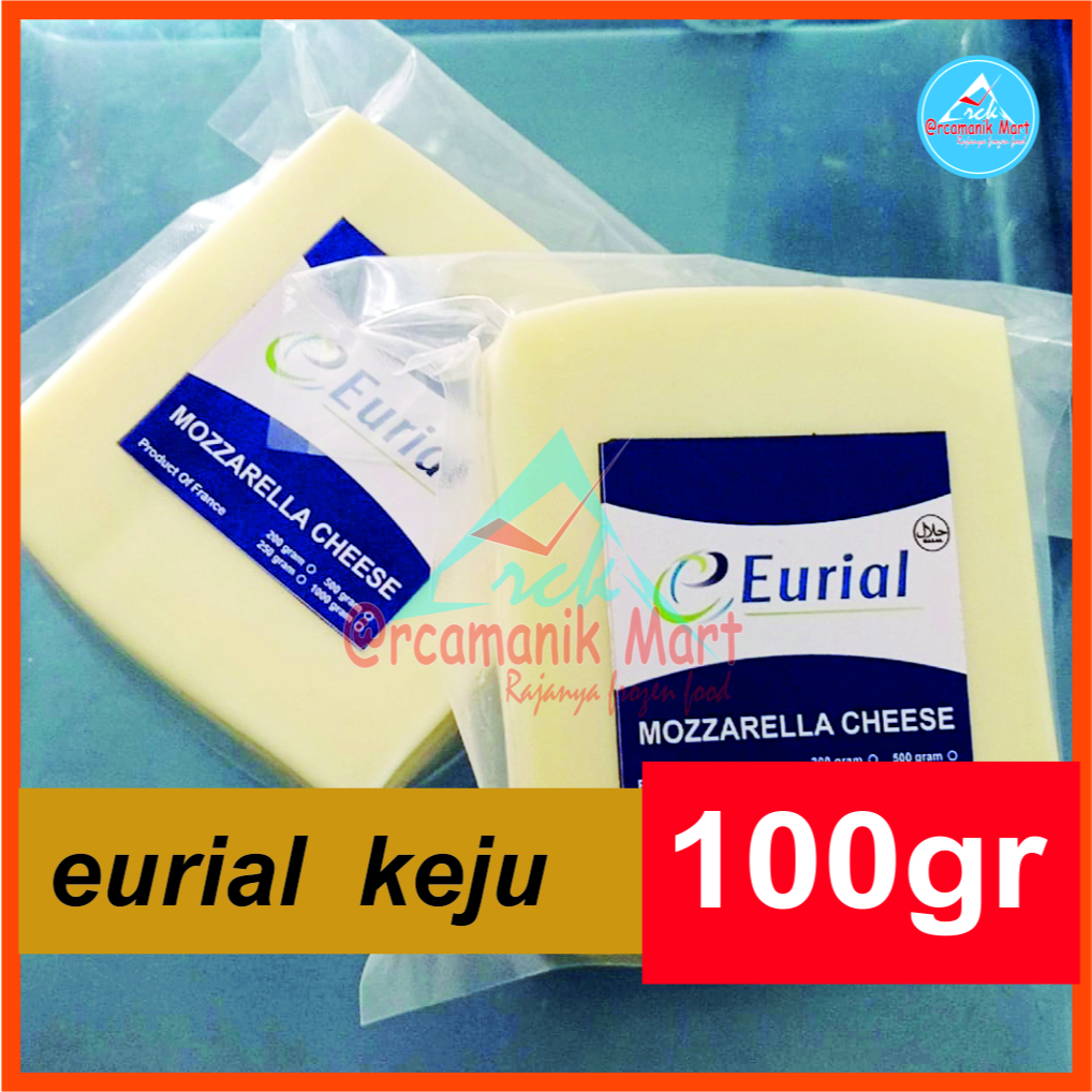 

keju mozzarella eurial/keju mozarela 100gr eurial 100gr