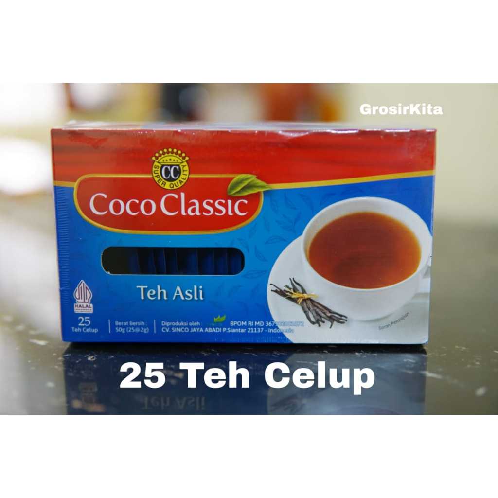 

Teh Coco Classic Celup Aroma Vanila Amplop isi 25 teabag