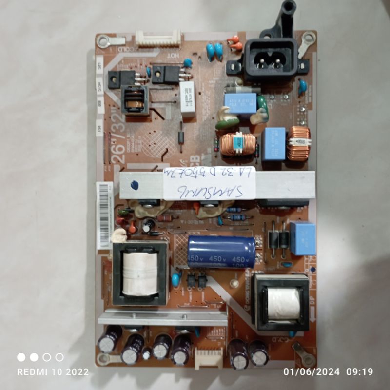 PSU POWER SUPPLY REGURATOR MESIN TV SAMSUNG LA32D550K7M/LA 32D550K7M