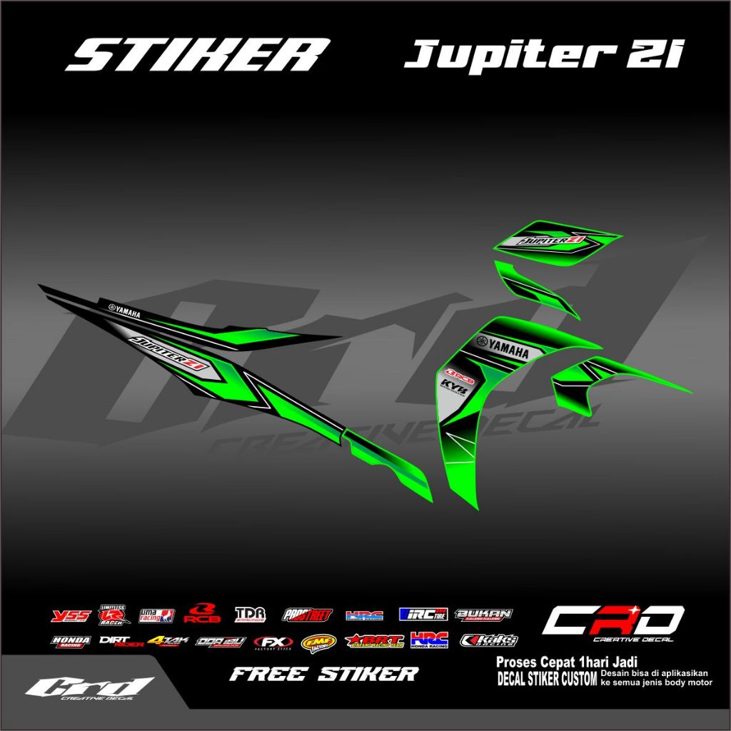 STIKER STRIPING VARIASI JUPITER Z1 - STIKER MOTOR JUPITER Z1 | STIKER JUPITER Z BURHAN | JUPITER Z R