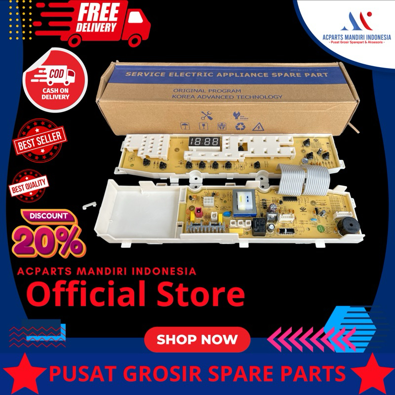 SAMSUNG 8.5kg WA85U7, Modul pcb mesin cuci Top Loading