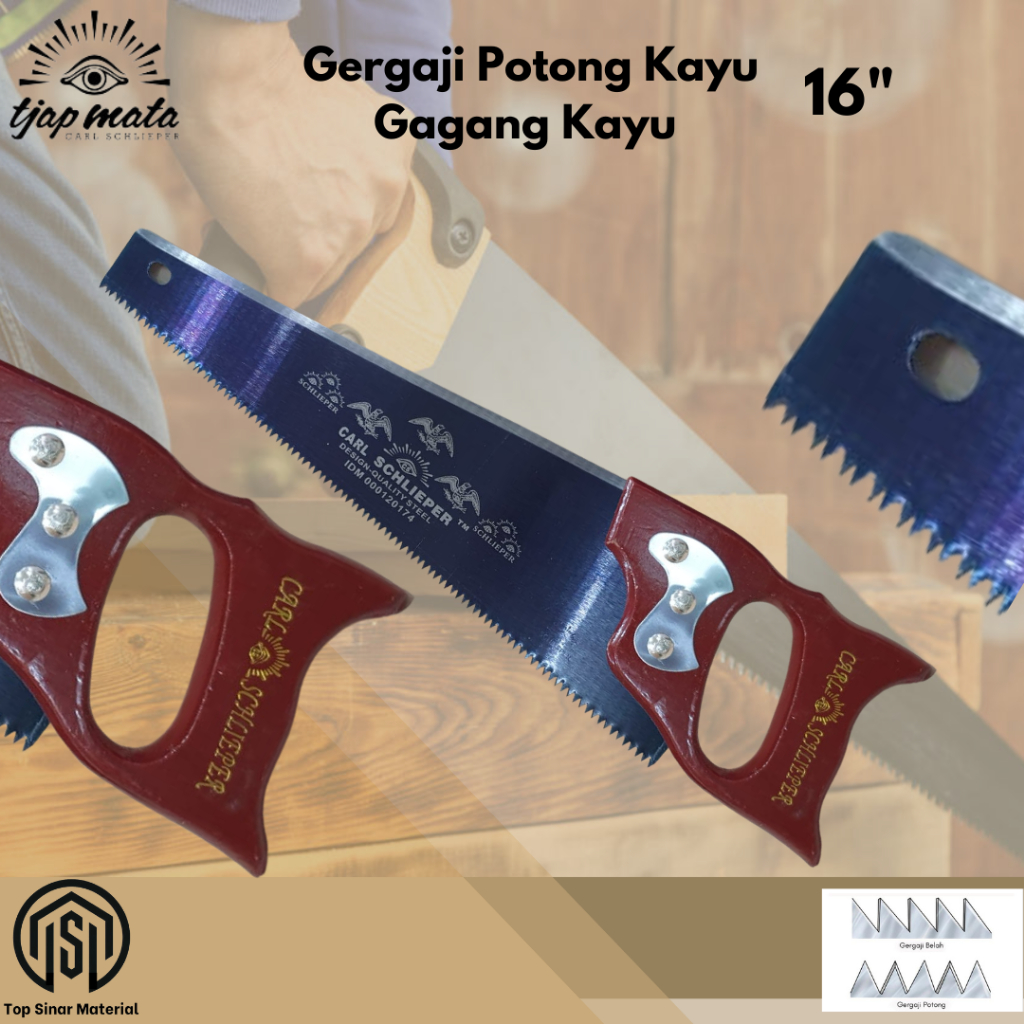 Gergaji Kayu 16” SCHLIEPER / Gergaji Carl Schlieper 16” / Handsaw Schlieper 16”