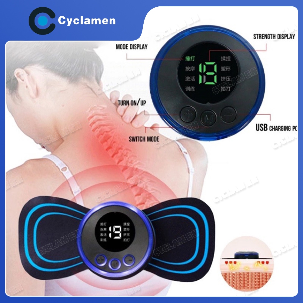EMS Pijat Punggung Pijat Leher Listrik Pijat Leher Akupunktur Alat Terapi Lumbar Pereda Nyeri Tanpa 