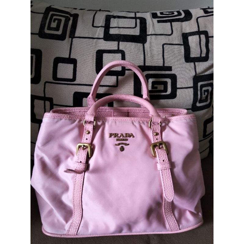 Tas Prada Nylon Mix Leather Preloved Bag