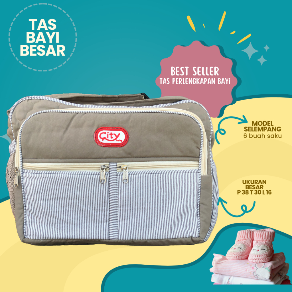 Tas Bayi Besar Saku Multifungsi Tas Bayi Slempang Multifungsi