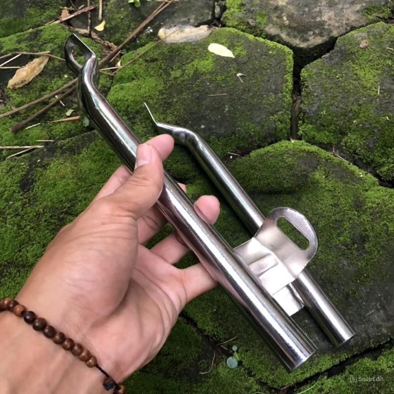 BEGEL CB PANJANG BEHEL JOK CB TEBAL KROM KONDOM FULL BESI KARTER NGANJUKAN PEGANGAN JOG GL 100