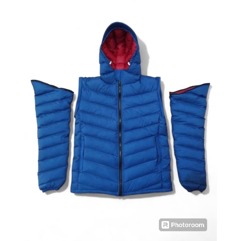 JAKET / ROMPI vest bulu angsa BASE KING Seri dual Inner nilon/termal Ultra Light jaket outdoor Jaket