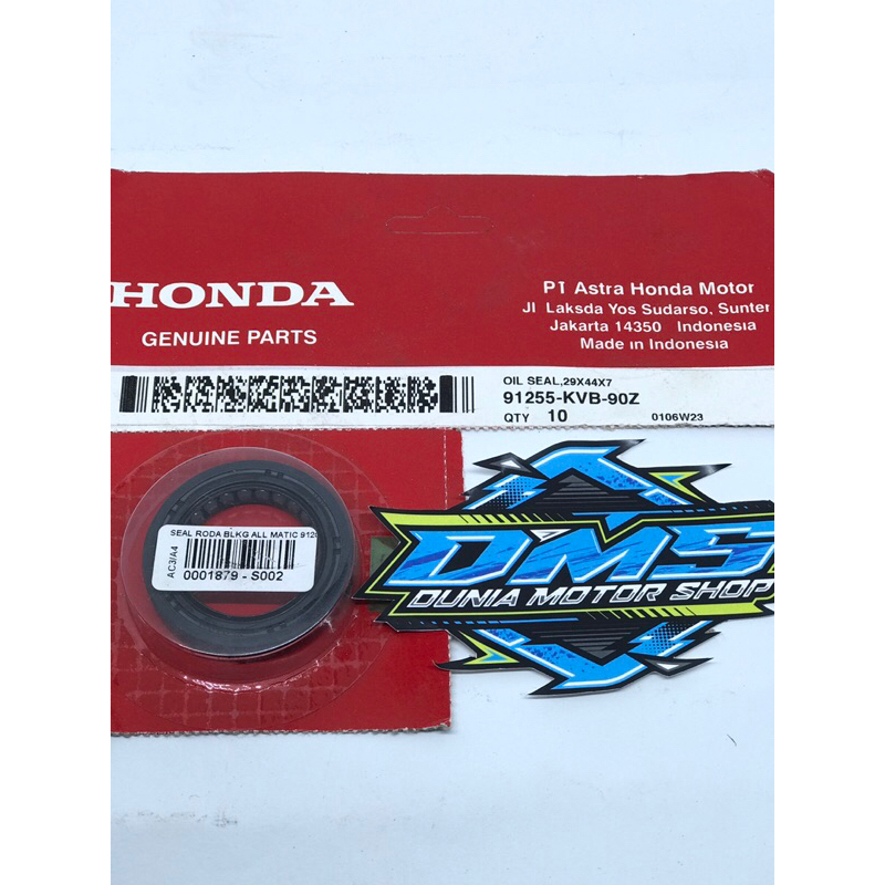 SEAL AS RODA BELAKANG BEAT POP / BEAT FI / VARIO 110 / SCOOPY FI / BEAT ESP 2016 ( 91255-KVB-902 ) 2