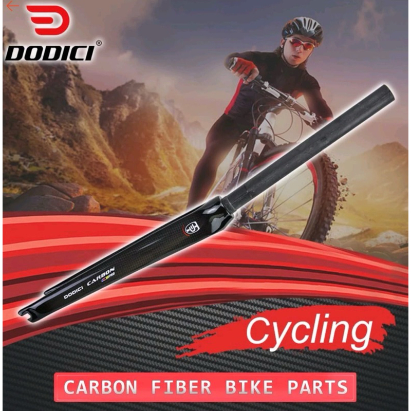 Fork DODICI 700c Straight Untuk Roadbike Fixie Bahan Full Carbon