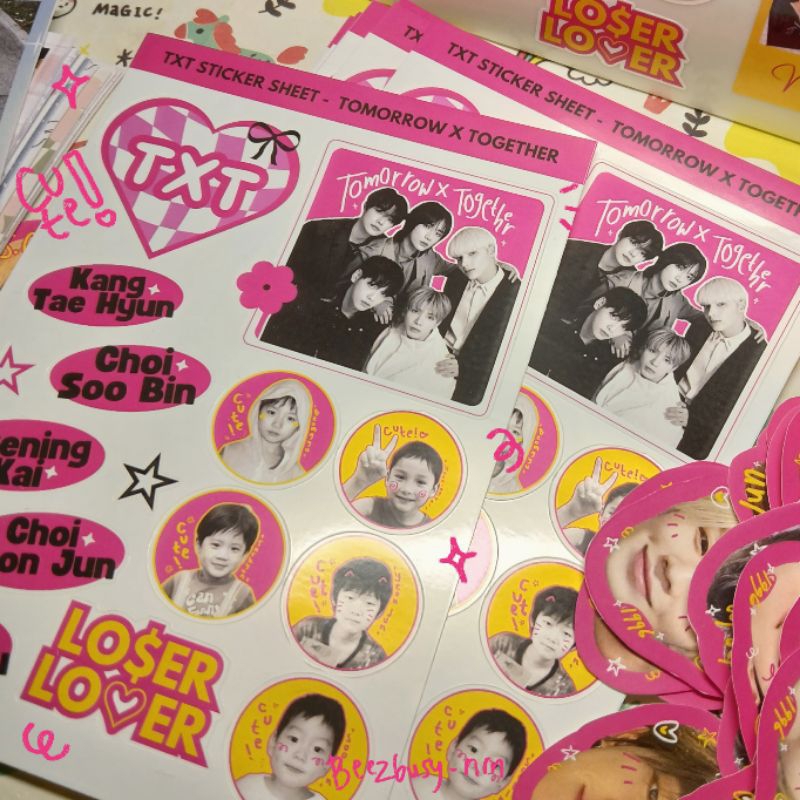 

STICKER SHEET KPOP - TXT (FANMADE)
