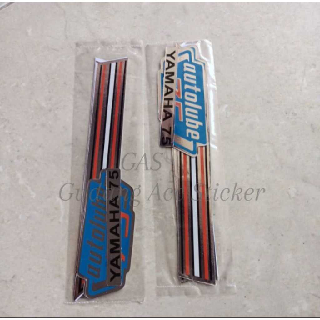 STRIPING LIST STICKER BODY YAMAHA V75