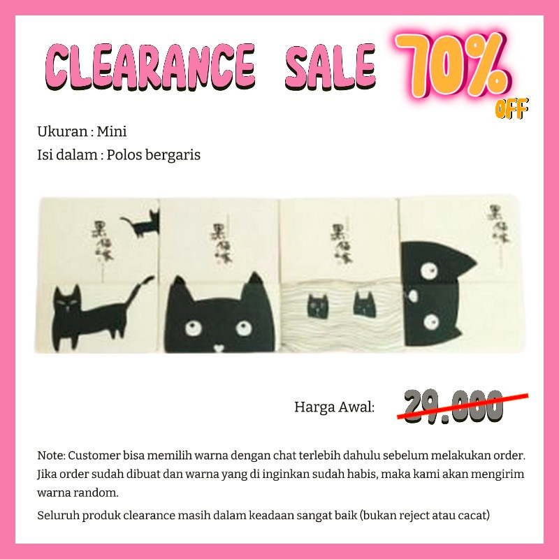 

[GARANSI 7 HARI] MARSHOFFICIAL NEW STYLE DIARY NOTEBOOK BUKU HARIAN IMPORT MOTIF BLACK CAT