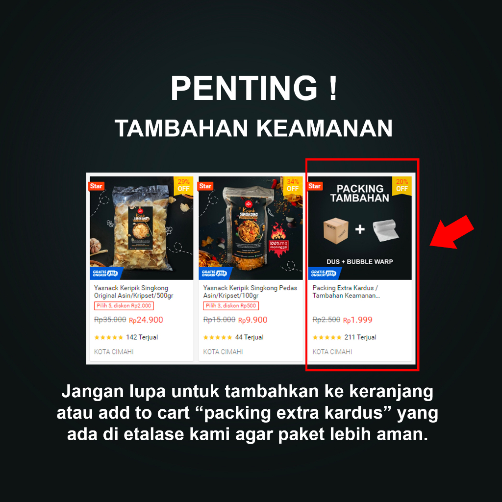 

HG Yasnack Sambel Kriuk - Teri Crispy Extra Cabai Bawang Goreng 1/4 kg , 250gr