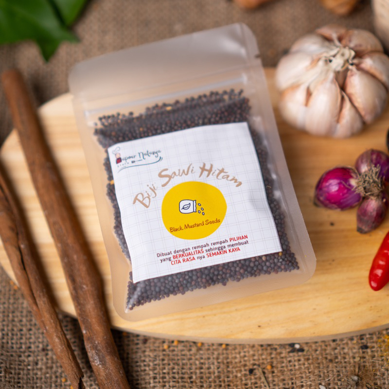 

Dapoer Natasya - Biji Sawi Hitam Black Mustard Seeds Pelengkap Masakan Murni Ekonomis (40gram)