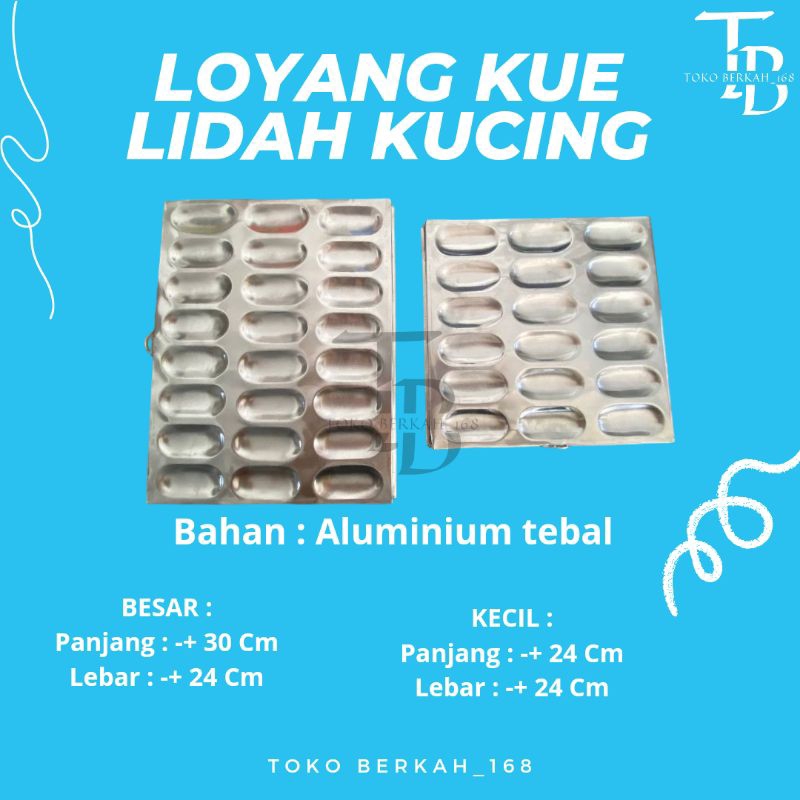 LOYANG KUE LIDAH KUCING / LOYANG KUE LIDAH KUCING BAHAN ALUMINIUM TEBAL