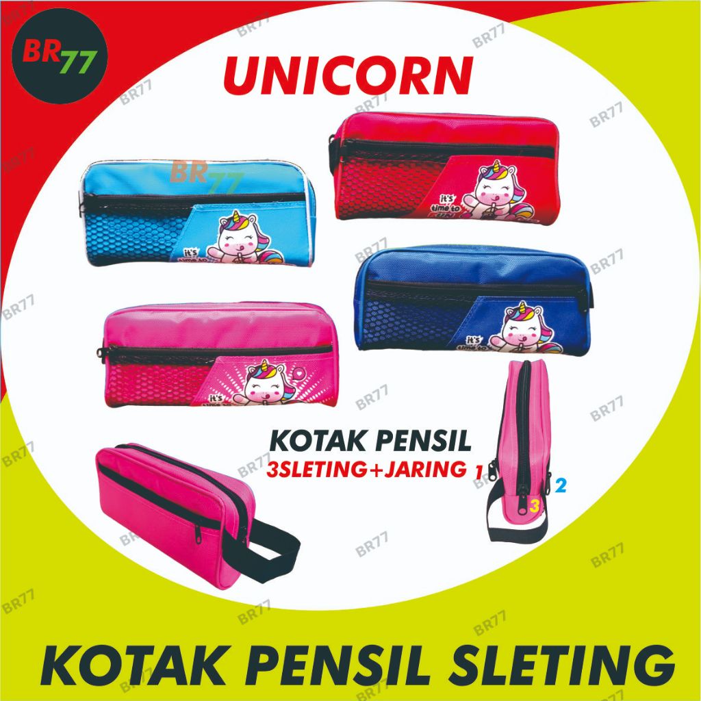 

KOTAK PENSIL SLETING UNICORN 630 / TEMPAT PENSIL SLETING GAMBAR FANCY ANAK-ANAK