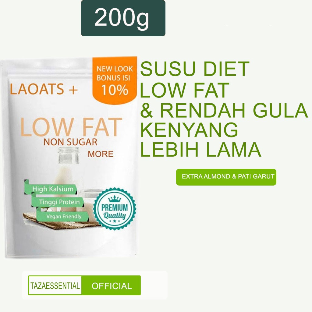 

Low Fat Oat Milk Pelangsing Badan Penurun Berat Badan Susu Rendah Kalori Pengganti Makan Laoats