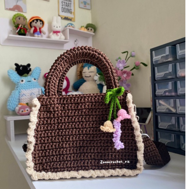 RUFLE BAG HANDMADE || TAS RAJUT HANDMADE