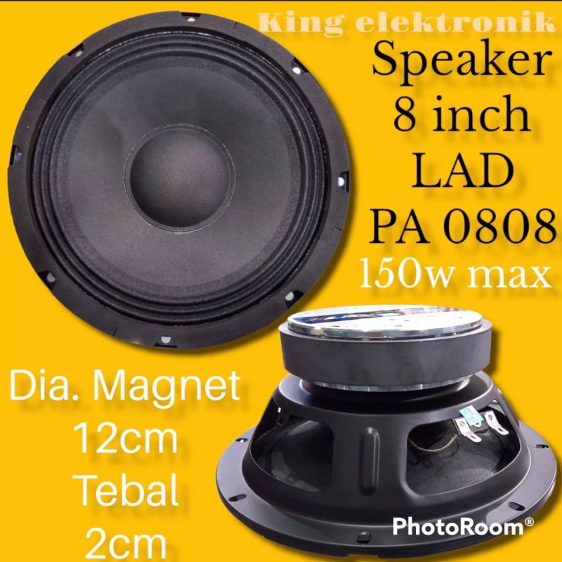 SPEAKER 8INCH LAD PA 0808