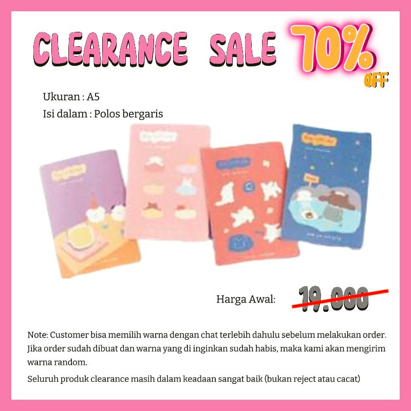 

[GARANSI 7 HARI] MARSHOFFICIAL NEW STYLE DIARY NOTEBOOK BUKU HARIAN IMPORT MOTIF CLOUDY SHEEP