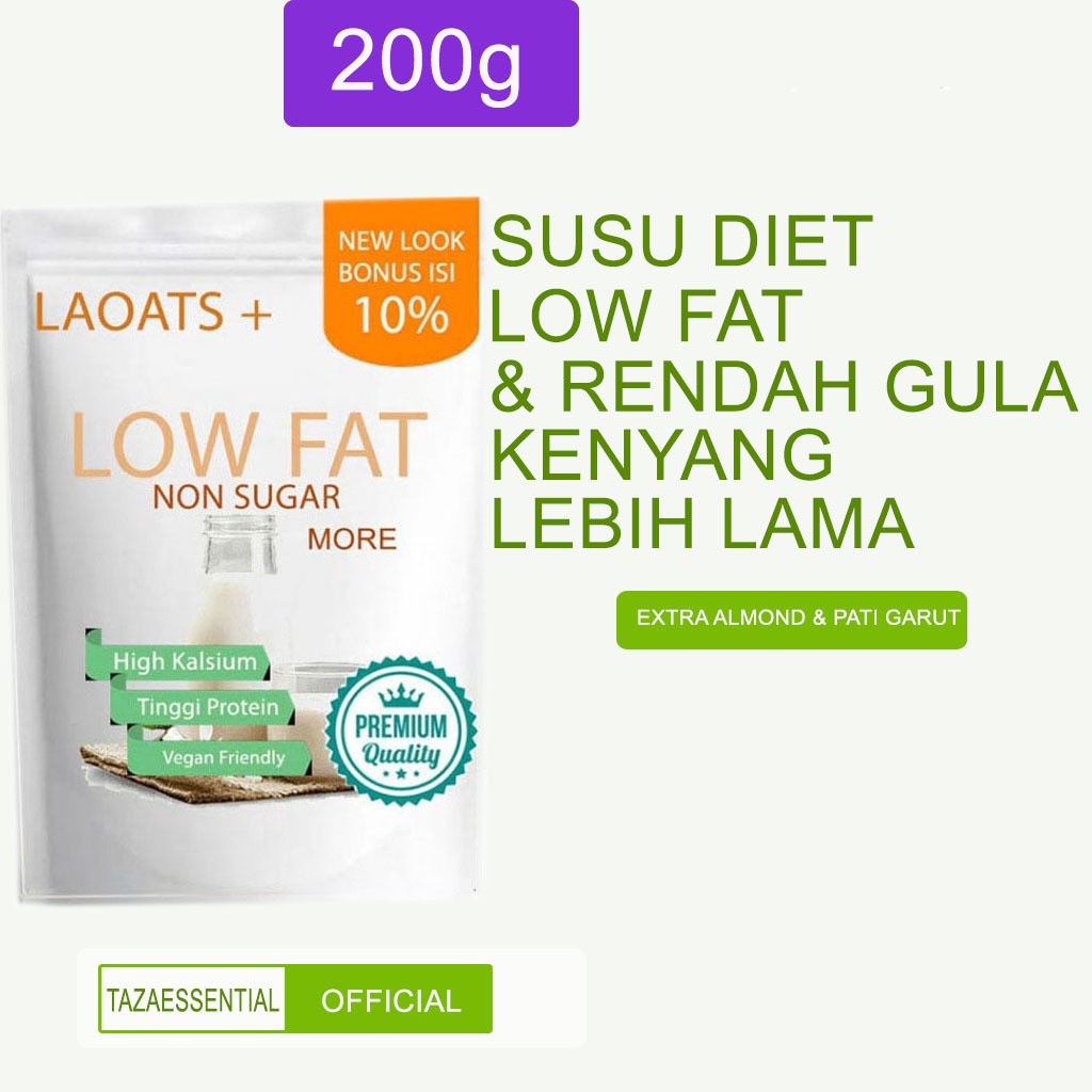 

Susu Rendak Lemak Low Fat Milk Susu Low Fat Pelangsing Badan Oatmeal Penurun Berat Badan Laoats