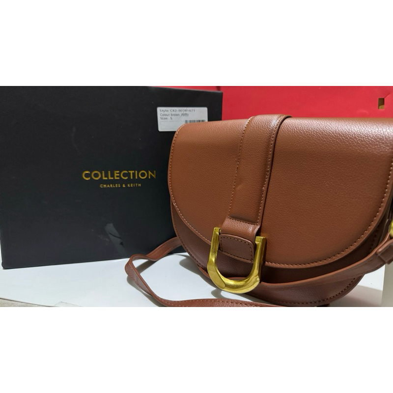 Gabine Saddle Bag-Brown