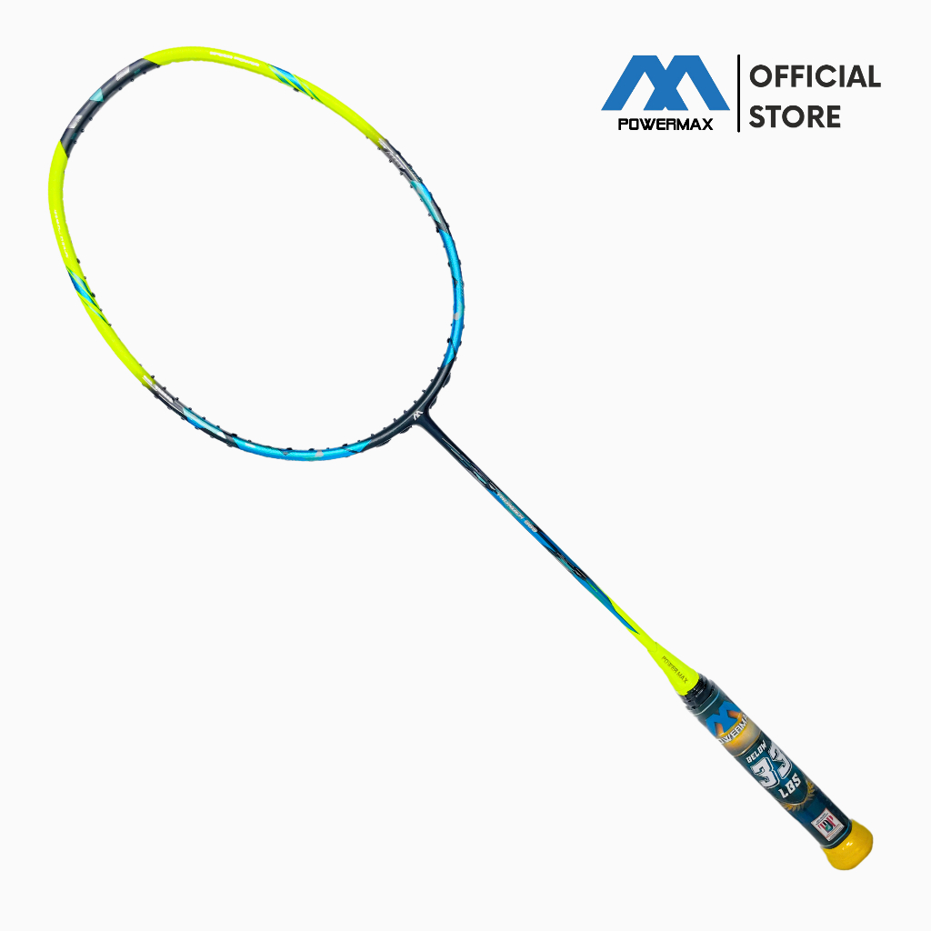POWERMAX Raket Badminton Thunder 989 Frame Bulutangkis Built-in 5U 33 Lbs All Around Player