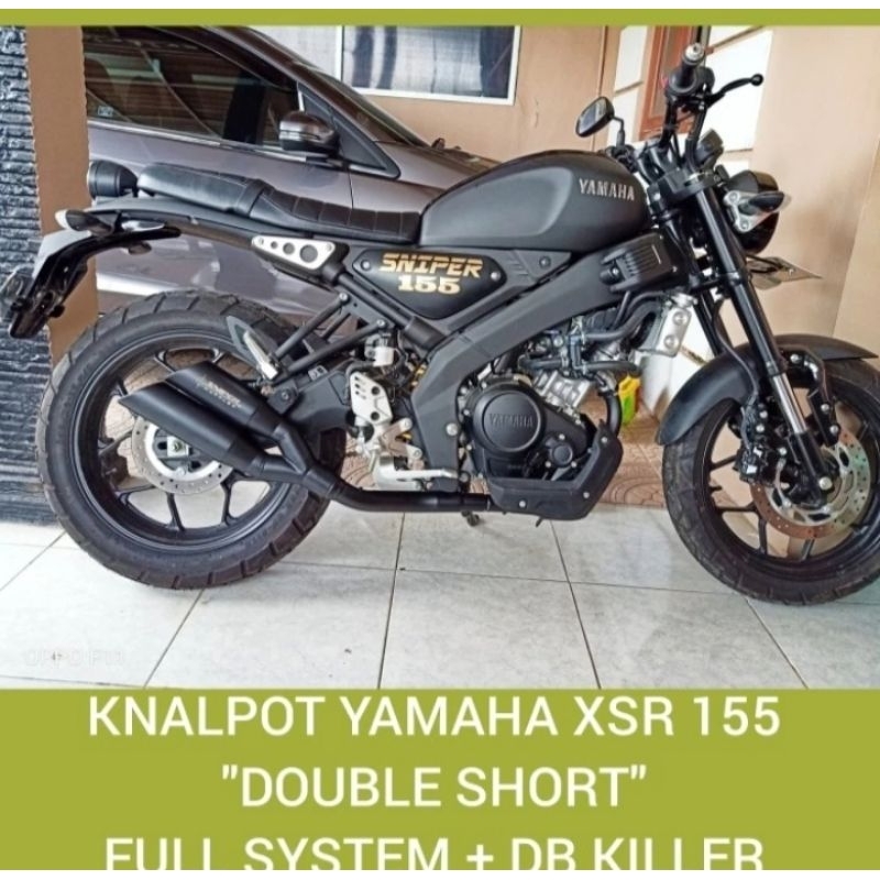 Knalpot motor XSR-155 model Double Short