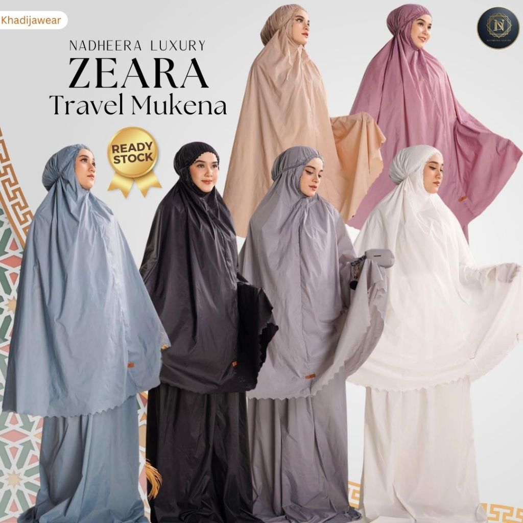 [BISA COD] NADHEERA LUXURY ZEARA TRAVEL MUKENA NEW small mukenah travel nadhera terbaru zaera zearra