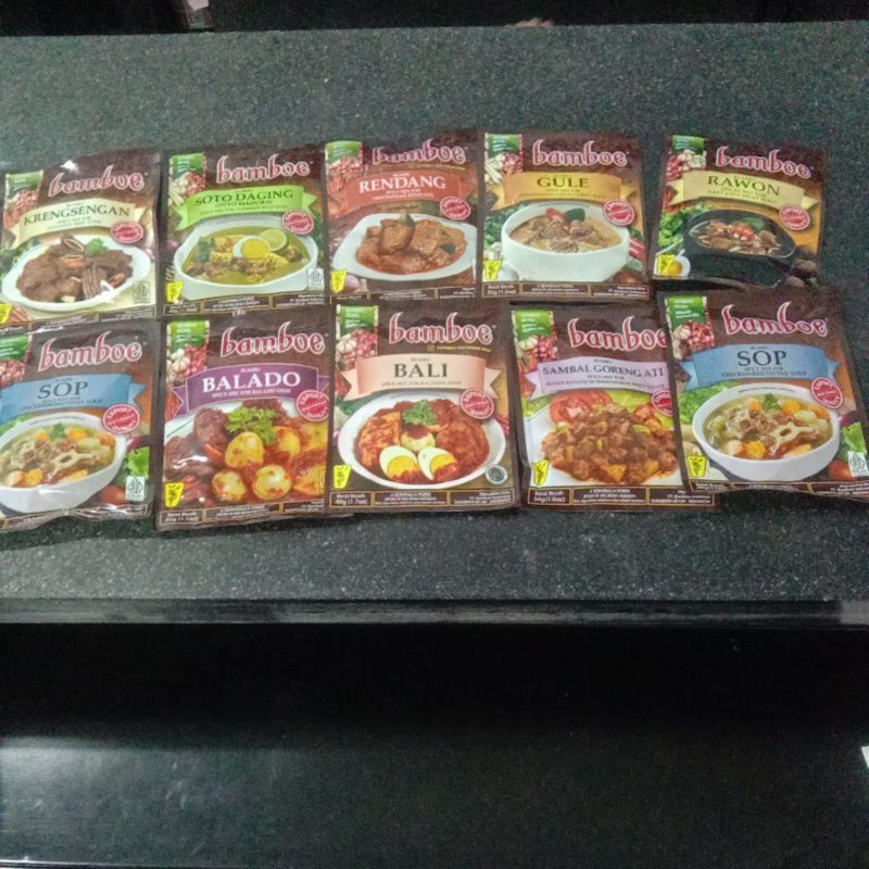 

Bamboe bumbu instan all varians aneka masakan daging