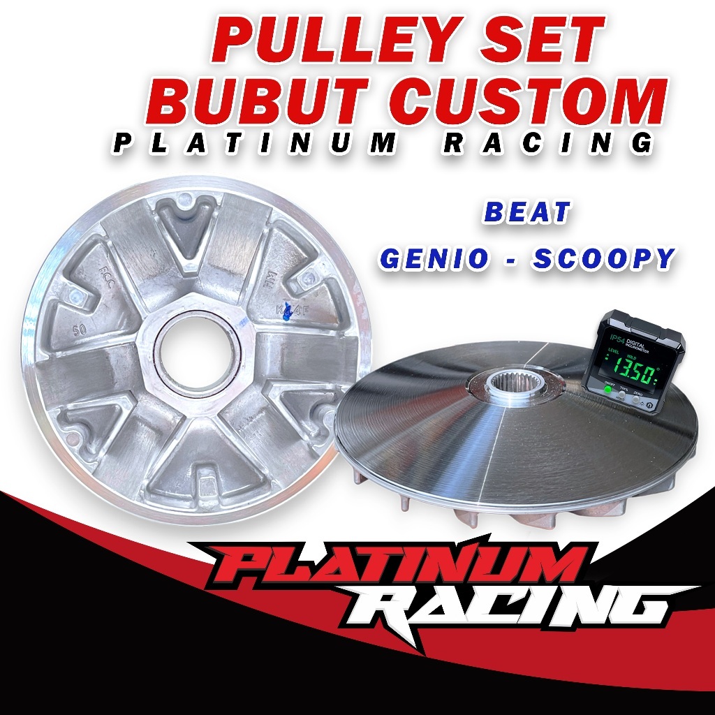PULLEY BEAT GENIO BEAT ESP BUBUT DERAJAT RUMAH ROLLER BEAT FI ESP RACING BUBUT PULLEY BEAT FI RUMAH 