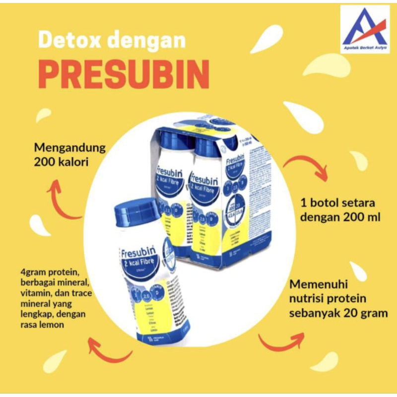 

(2 KCAL) FRESUBIN DRINK RASA LEMON 200 ML 1 Botol