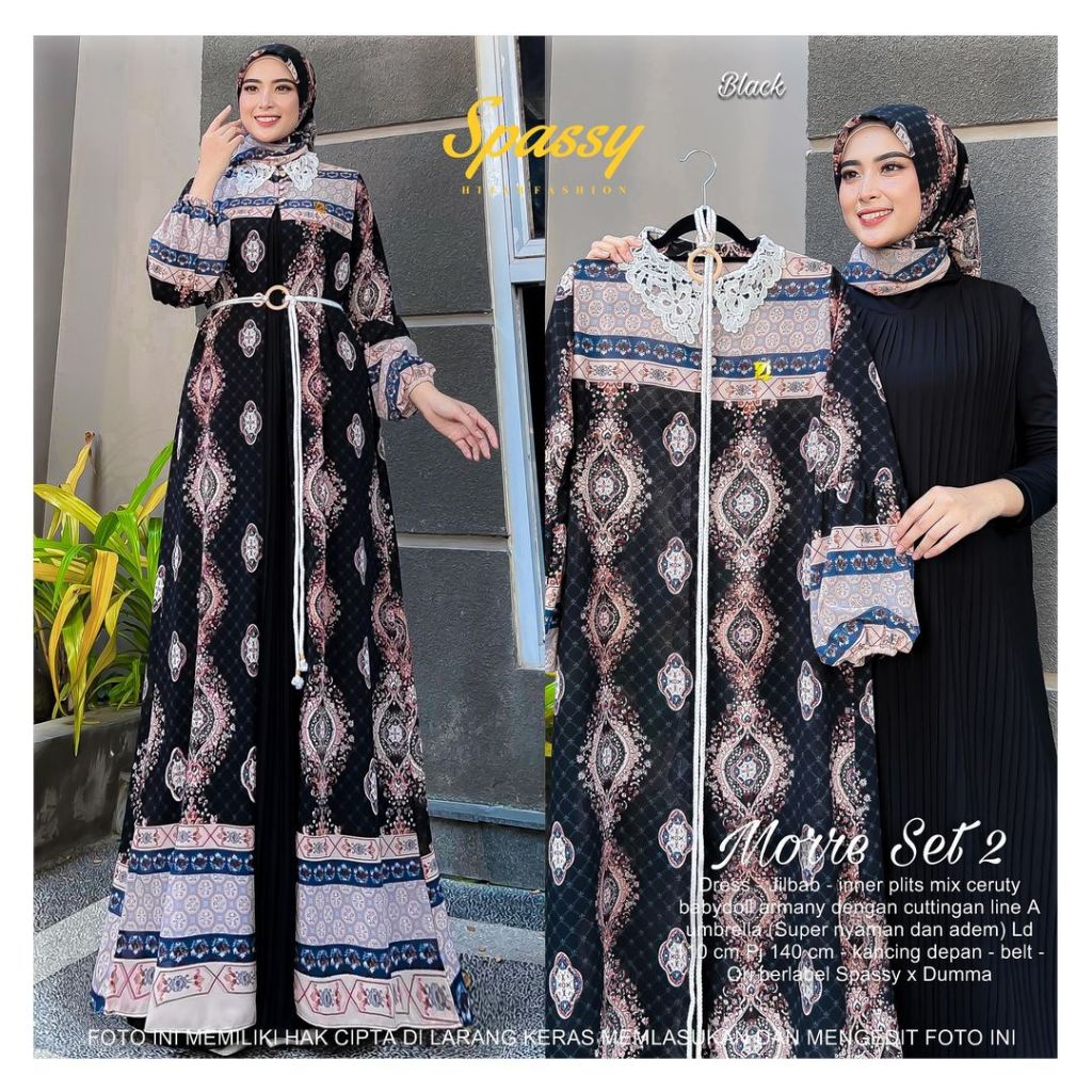 MADANI LABEL / MORRE SET OUTER / MORRE SET 3IN1 / MORRE SET #2 / GAMIS SET OUTER / GAMIS MUSLIM WANI