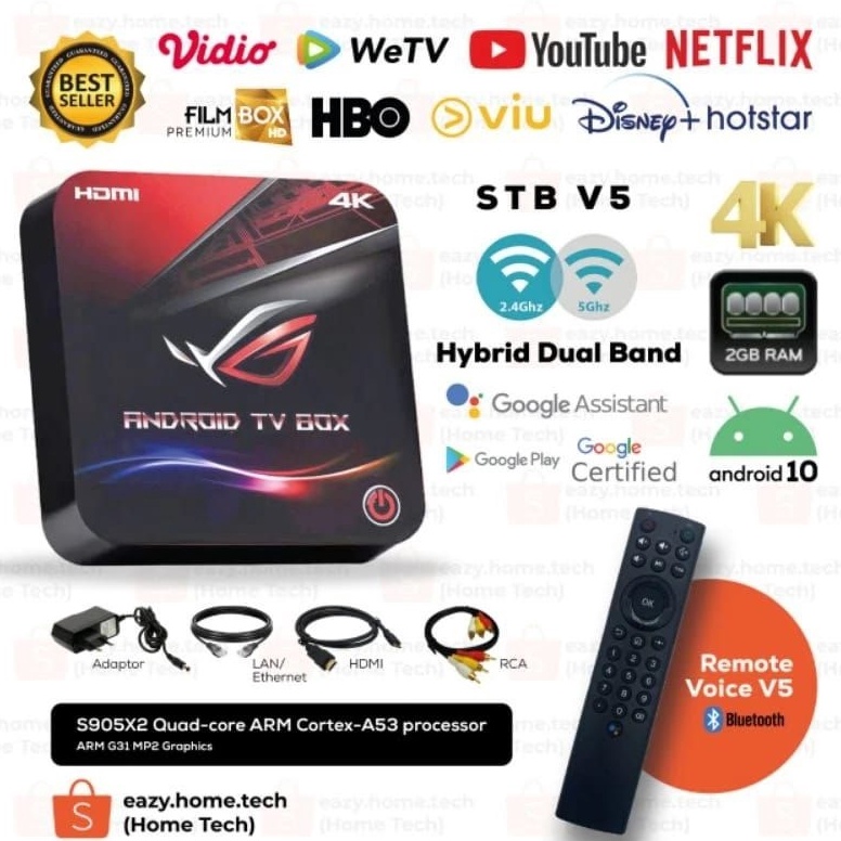 STB Android TV Box V5 Root Unlock Open ALL Channel TV Netflix Certified ART X6C5