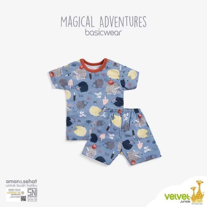 SIZE XL Velvet Junior Setelan Pendek