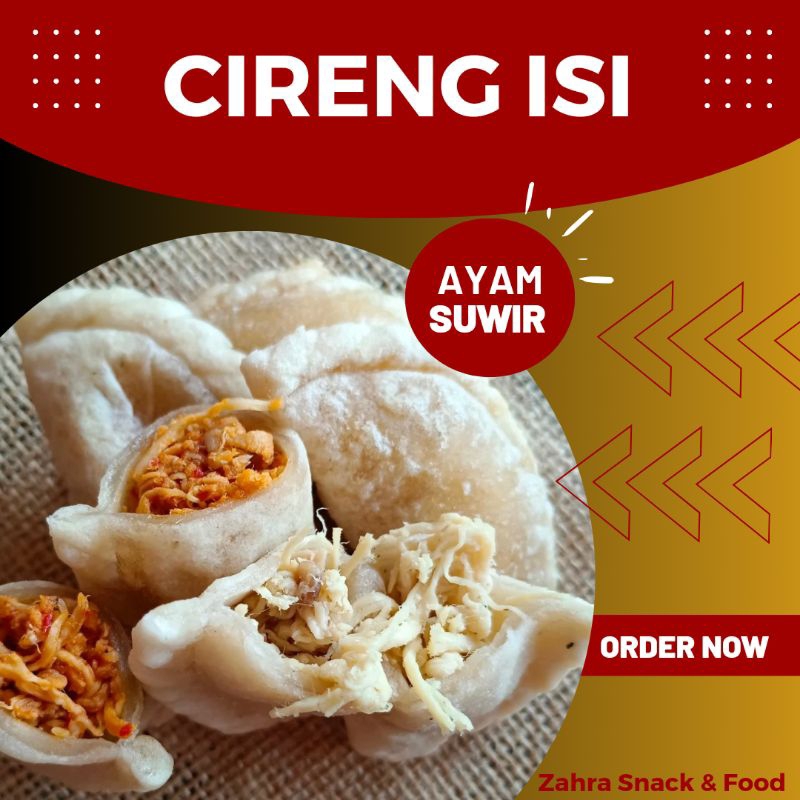 

Cireng Isi Ayam Suwir Pedas 16pcs