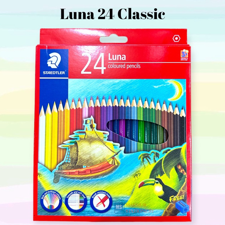 

KODE X63O Pensil Warna Staedler Luna Panjang 24 Classic