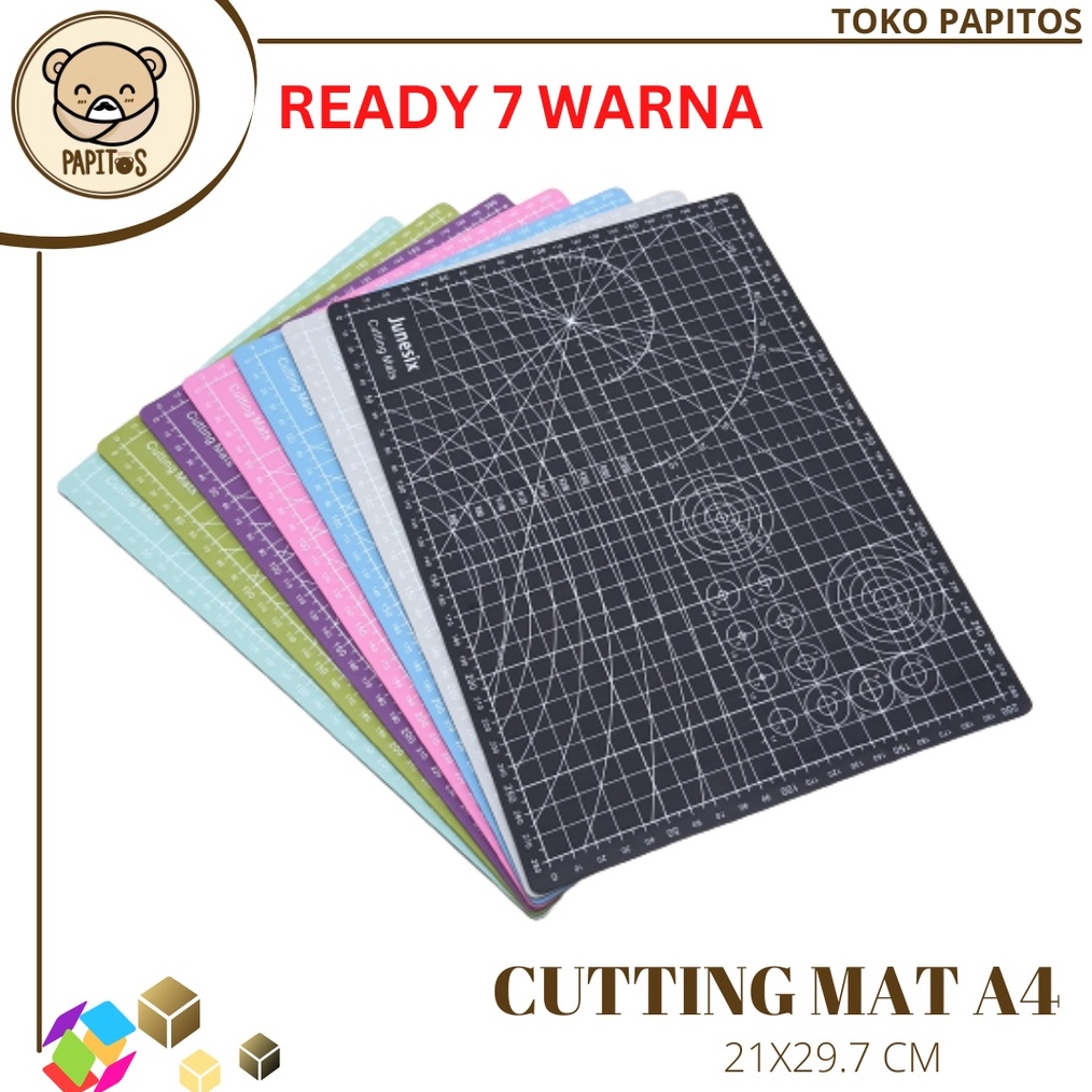 

KODE I84R Junesix Cutting Mat A4 Cutting Board Cutting Pad Alas Potong A4