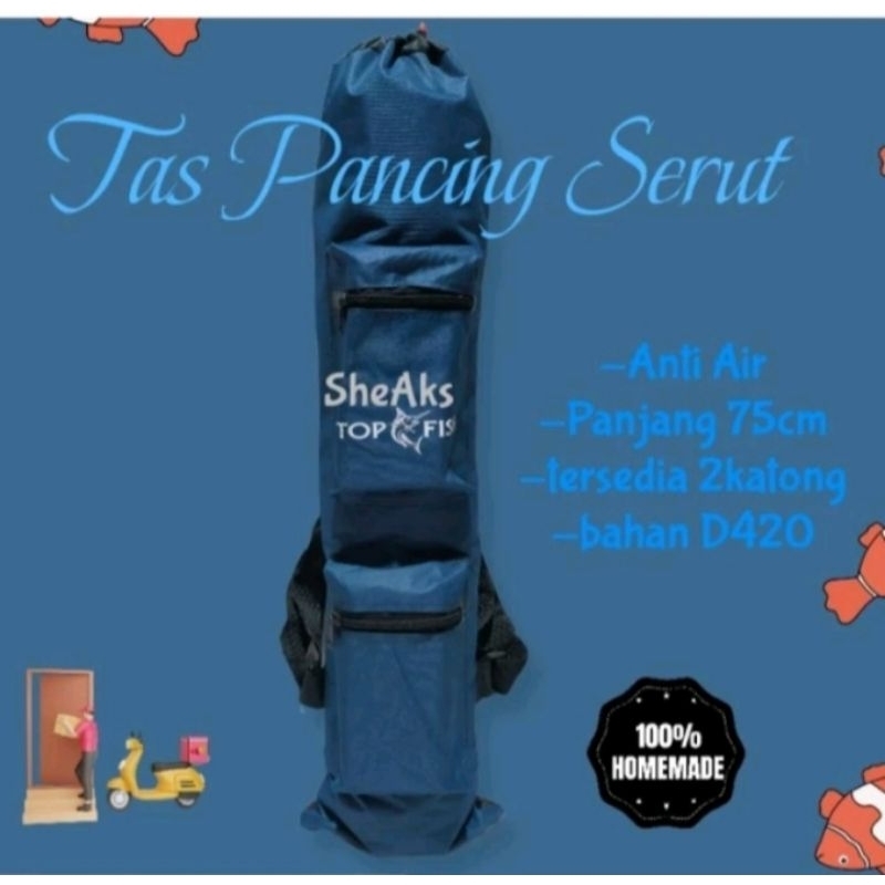 Tas Pancing Joran Tegek Ransel Serut