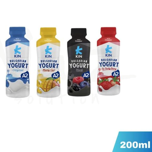 

KIN A2 Yogurt Original/Manggo/Strawberry/Black 200 ml