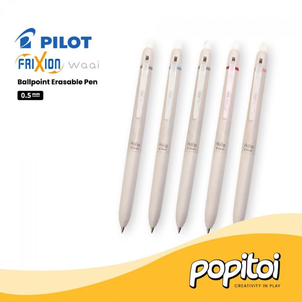 

KODE Y57G Pilot Frixion Waai Ballpoint Erasable Pen 5 mm Pulpen Bisa dihapus Bolpen